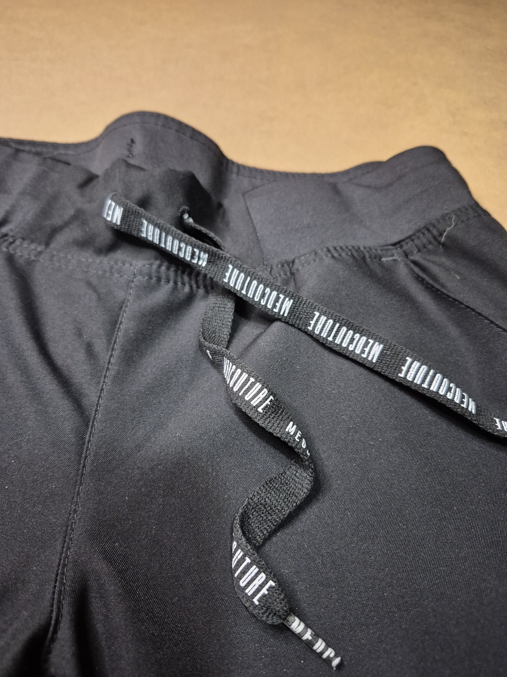 Med Couture Women's Black Scrub Top and Pants Set - Picture 3 of 12